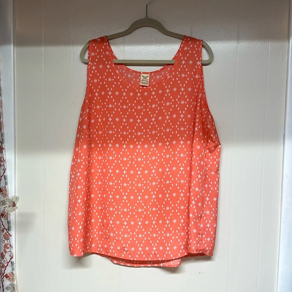Faded Glory Sleeveless Blouse Sz 3X 22-24w - Picture 1 of 7